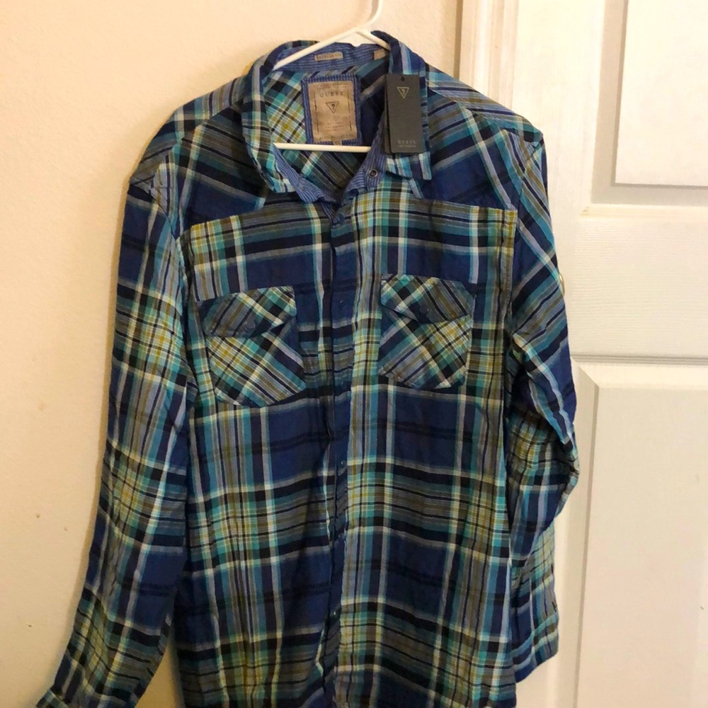 Guess California plaid shirt XXL